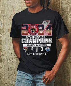 Florida Panthers Win 4 3 Oilers 2024 Stanley Cup Champions Final Score Shirt