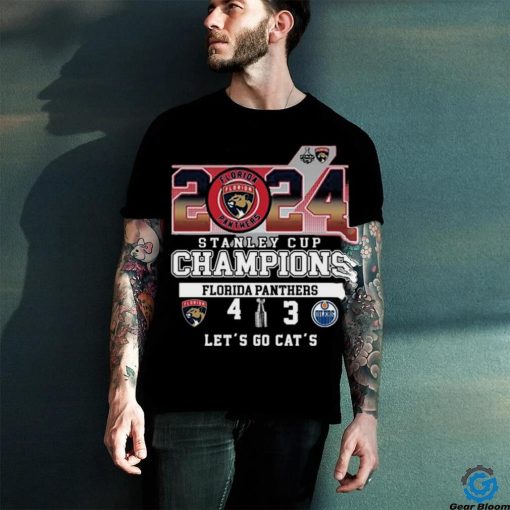 Florida Panthers Win 4 3 Oilers 2024 Stanley Cup Champions Final Score Shirt