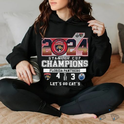 Florida Panthers Win 4 3 Oilers 2024 Stanley Cup Champions Final Score Shirt