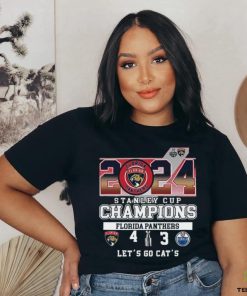 Florida Panthers Win 4 3 Oilers 2024 Stanley Cup Champions Final Score Shirt