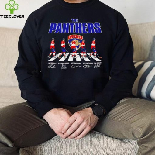 Florida Panthers ice hockey famous player signatures the Panthers shirt