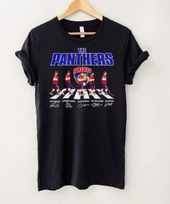 Florida Panthers ice hockey famous player signatures the Panthers shirt