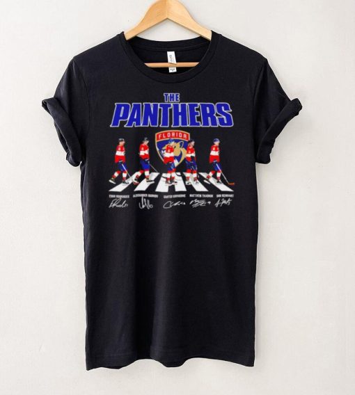Florida Panthers ice hockey famous player signatures the Panthers shirt
