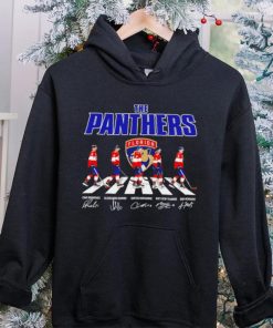 Florida Panthers ice hockey famous player signatures the Panthers shirt