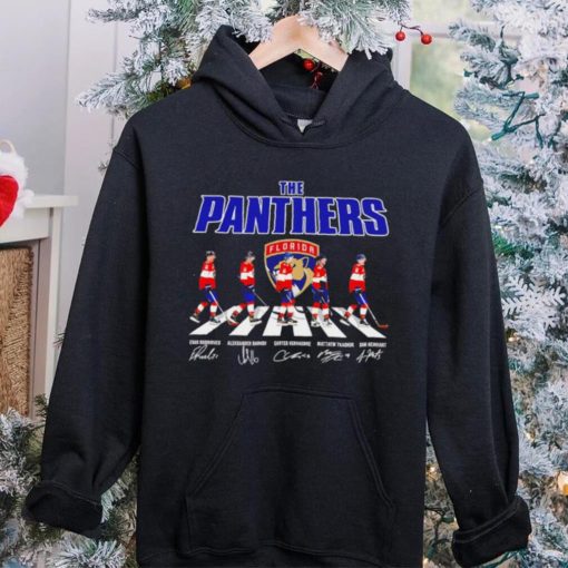 Florida Panthers ice hockey famous player signatures the Panthers shirt