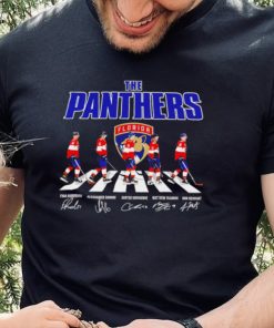 Florida Panthers ice hockey famous player signatures the Panthers shirt