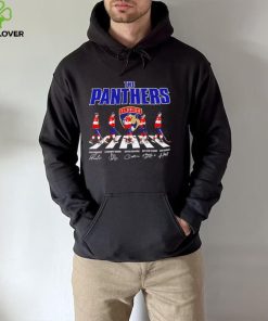 Florida Panthers ice hockey famous player signatures the Panthers shirt