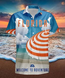 Florida Retro Style Travel Summer 3D Hawaiian Shirt