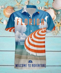 Florida Retro Style Travel Summer 3D Hawaiian Shirt