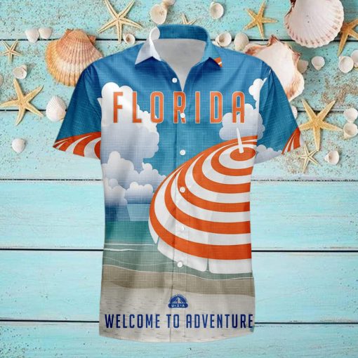 Florida Retro Style Travel Summer 3D Hawaiian Shirt