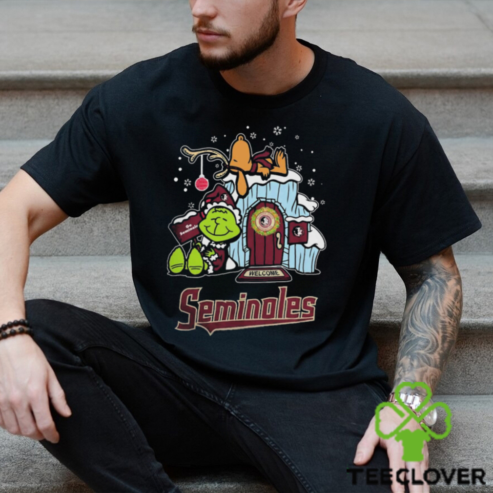 Florida Seminoles Grinch Nuts Welcome Christmas 2023 T shirt Florida Seminoles Grinch Nuts Welcome Christmas 2023 T shirt