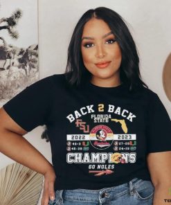 Florida State Back 2 Back 2023 Champions Go Noles T Shirt