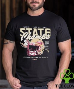 Florida State Seminoles 2023 State Champs Back To Back Helmet T Shirt