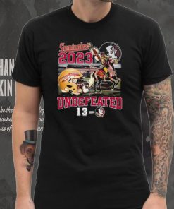 Florida State Seminoles 2023 Undefeated 13 0 Helmet Shirt