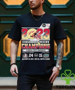 Florida State Seminoles 24 � 15 Florida Gators 2023 Sunshine Showdown Champions T Shirt
