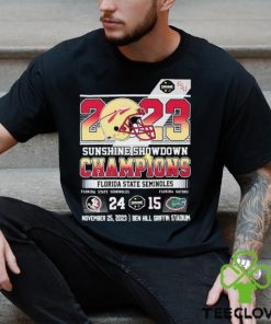 Florida State Seminoles 24 � 15 Florida Gators 2023 Sunshine Showdown Champions T Shirt