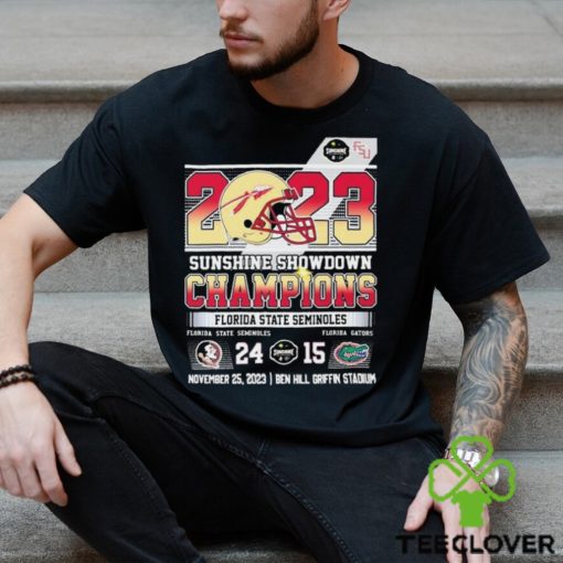 Florida State Seminoles 24 � 15 Florida Gators 2023 Sunshine Showdown Champions T Shirt