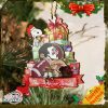 Florida State Seminoles And Snoopy Christmas NCAA Ornament Custom Your Family Name
