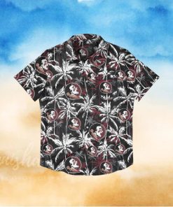 Florida State Seminoles Black Floral Hawaiian Shirt