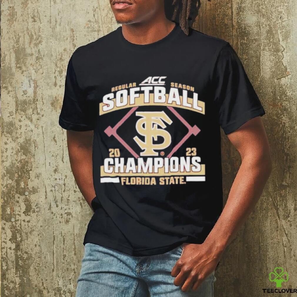 Florida State Seminoles Blue 84 2023 ACC Softball Regular Season Champions Shirt Florida State Seminoles Blue 84 2023 ACC Softball Regular Season Champions Shirt