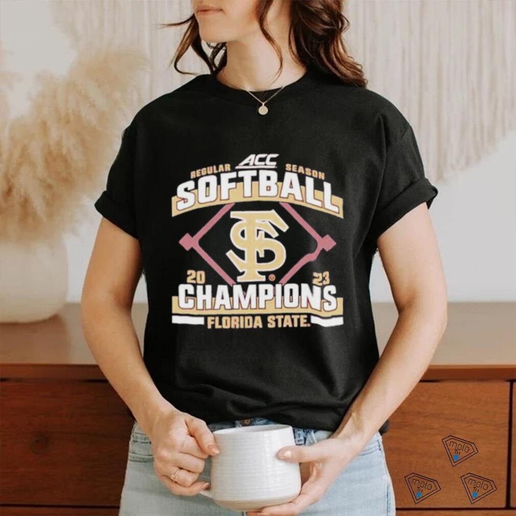 Florida State Seminoles Blue 84 2023 ACC Softball Regular Season Champions Shirt Florida State Seminoles Blue 84 2023 ACC Softball Regular Season Champions Shirt