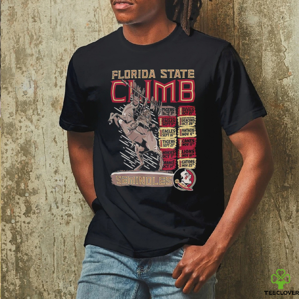 Florida State Seminoles Climb 2023 Schedule shirt Florida State Seminoles Climb 2023 Schedule shirt