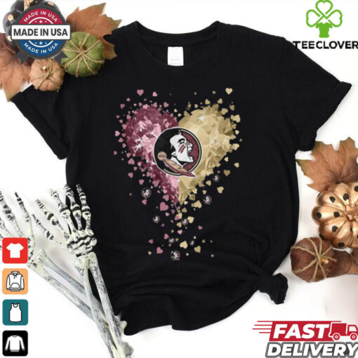 Florida State Seminoles Crystal Heart Shirt