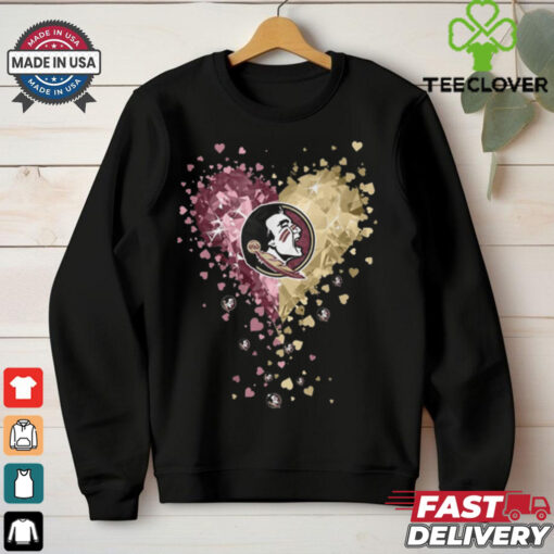 Florida State Seminoles Crystal Heart Shirt