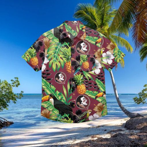 Florida State Seminoles Floral Hawaiian Shirt