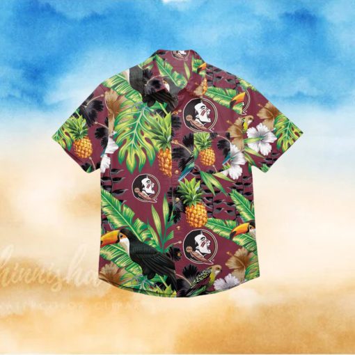 Florida State Seminoles Floral Hawaiian Shirt