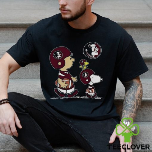 Florida State Seminoles Football Peanuts Charlie Brown And Snoopy Woodstock T Shirt