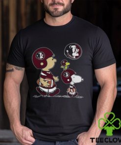 Florida State Seminoles Football Peanuts Charlie Brown And Snoopy Woodstock T Shirt