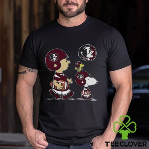 Florida State Seminoles Football Peanuts Charlie Brown And Snoopy Woodstock T Shirt