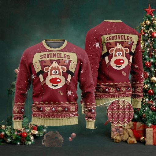 Florida State Seminoles Funny Ugly Christmas Sweater Ugly Sweater Christmas