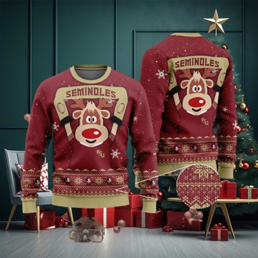 Florida State Seminoles Funny Ugly Christmas Sweater Ugly Sweater Christmas
