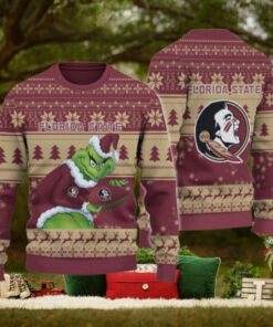 Florida State Seminoles Grinch Ugly Christmas Sweater