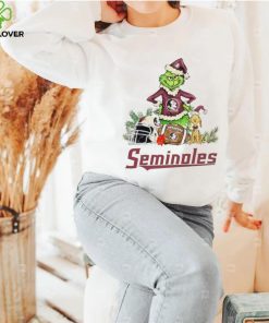 Florida State Seminoles Grinch and Max dog funny Christmas shirt