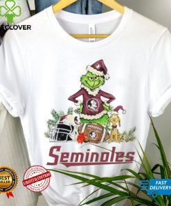 Florida State Seminoles Grinch and Max dog funny Christmas hoodie, sweater, longsleeve, shirt v-neck, t-shirt