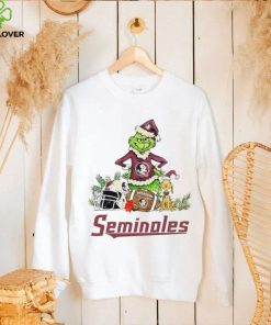 Florida State Seminoles Grinch and Max dog funny Christmas hoodie, sweater, longsleeve, shirt v-neck, t-shirt