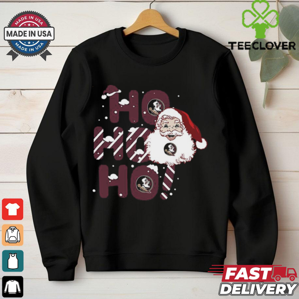 Florida State Seminoles Ho Ho Ho Santa Claus Christmas shirt Florida State Seminoles Ho Ho Ho Santa Claus Christmas shirt