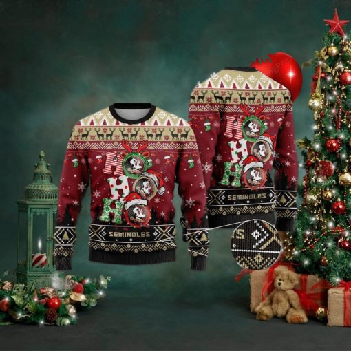 Florida State Seminoles Ho Ho Ho Ugly Christmas Sweater