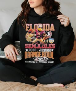 Florida State Seminoles Mascot 2023 Allstate Orange Bowl Vs Georgia Bulldogs Shirt