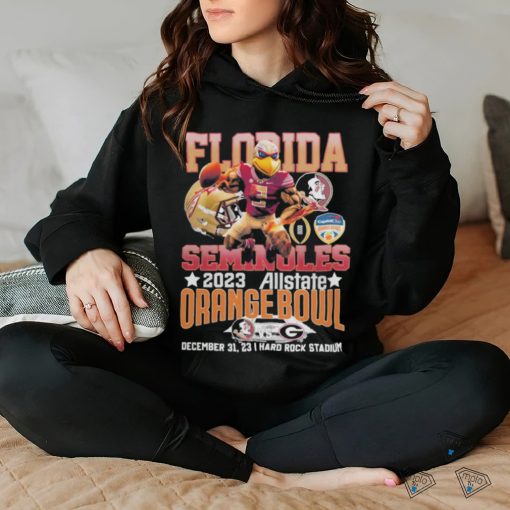 Florida State Seminoles Mascot 2023 Allstate Orange Bowl Vs Georgia Bulldogs Shirt