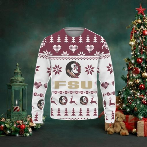 Florida State Seminoles Merry Christmas Snowflake Ugly Christmas Sweater