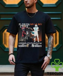 Florida State Seminoles On Saturdays Miami Dolphins On Sundays Signatures T Shirt