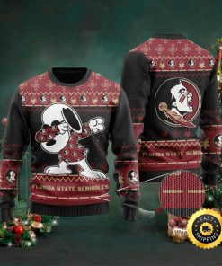 Florida State Seminoles Snoopy Dabbing Holiday Party Ugly Christmas Sweater
