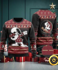 Florida State Seminoles Snoopy Dabbing Holiday Party Ugly Christmas Sweater