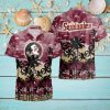 Wisconsin Badgers America Sunset Coconut Silhouette Hawaiian Shirt