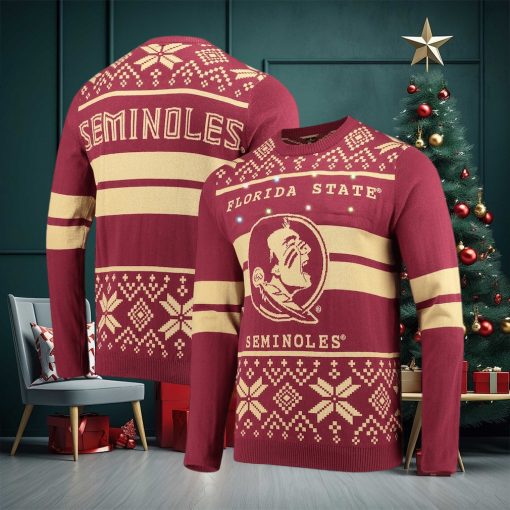 Florida State Seminoles Two Stripe Light Up Pullover Sweater