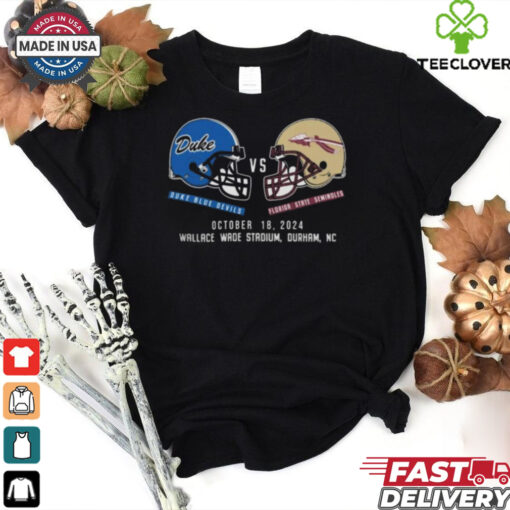 Florida State Seminoles vs Duke Blue Devils Football October 18, 2024 Matchup Set T Shirt